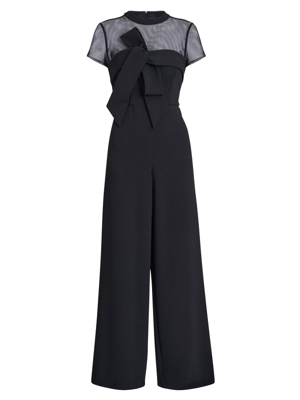 Charlene Black Structured Jumpsuit