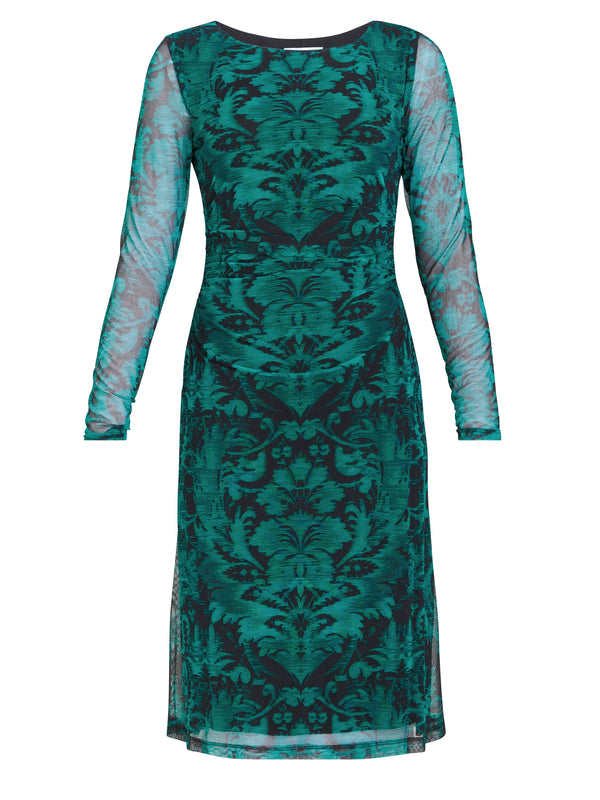 Carrie Long Sleeve Mesh Dress