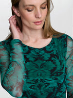 Carrie Long Sleeve Mesh Dress