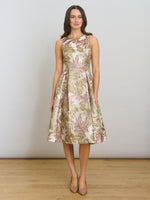 Alexandra Printed Jacuard Dress