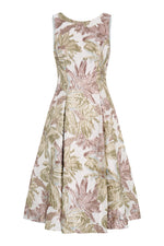 Alexandra Printed Jacuard Dress