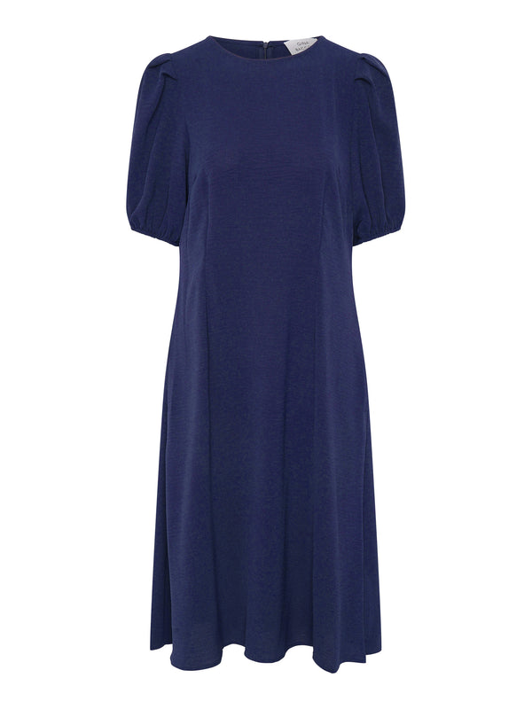 Flora Puff Sleeve Midi Dress