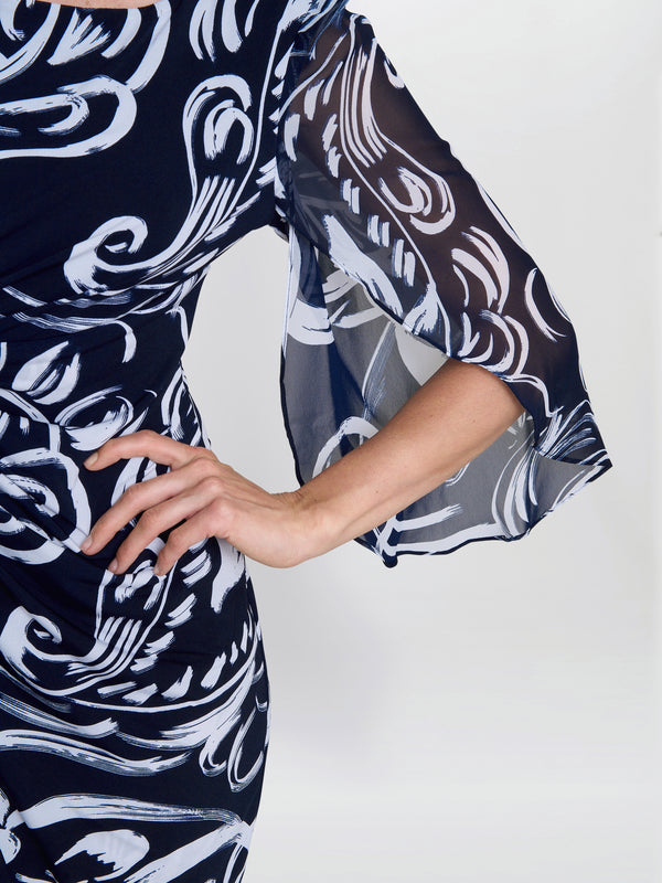 Iga Abstract Print Dress