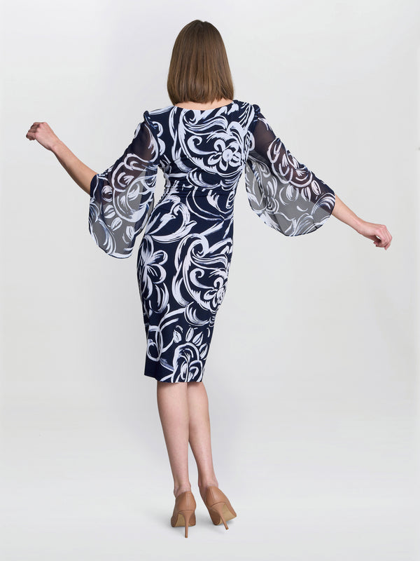 Iga Abstract Print Dress