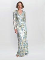 Kamala Foil Maxi Dress