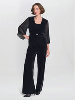 Lainie Velvet Top And Jacket Set