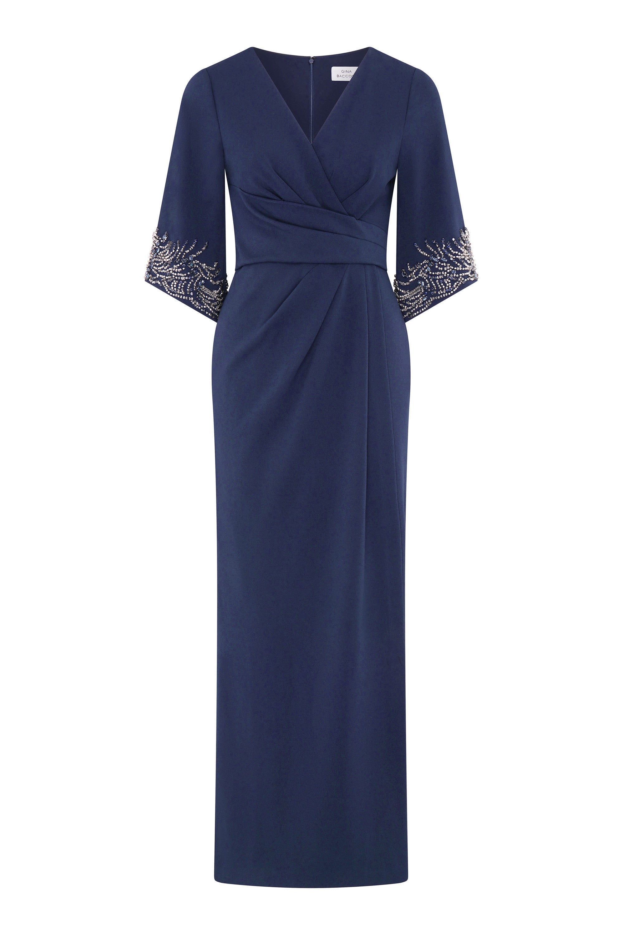 Lilly Embellished Sleeve Maxi Dress – Gina Bacconi
