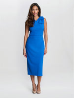 Maddie One-Shoulder Ruffle Midi Dress