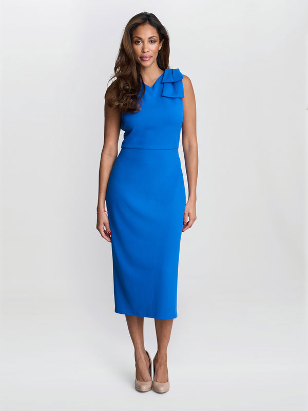 Maddie One-Shoulder Ruffle Midi Dress