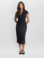 Maurine Ruched Midi Dress