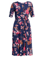 Lou Floral Print Midi Dress