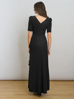 Paola Beaded Neck Maxi Dress