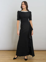 Paola Beaded Neck Maxi Dress