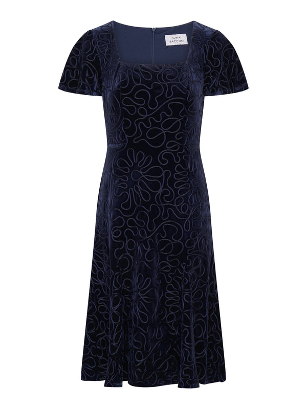 Ray Velvet Midi Dress