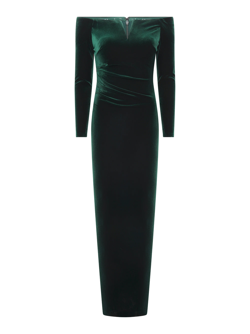 Sarah-Jane Velvet Off The Shoulder Maxi Dress