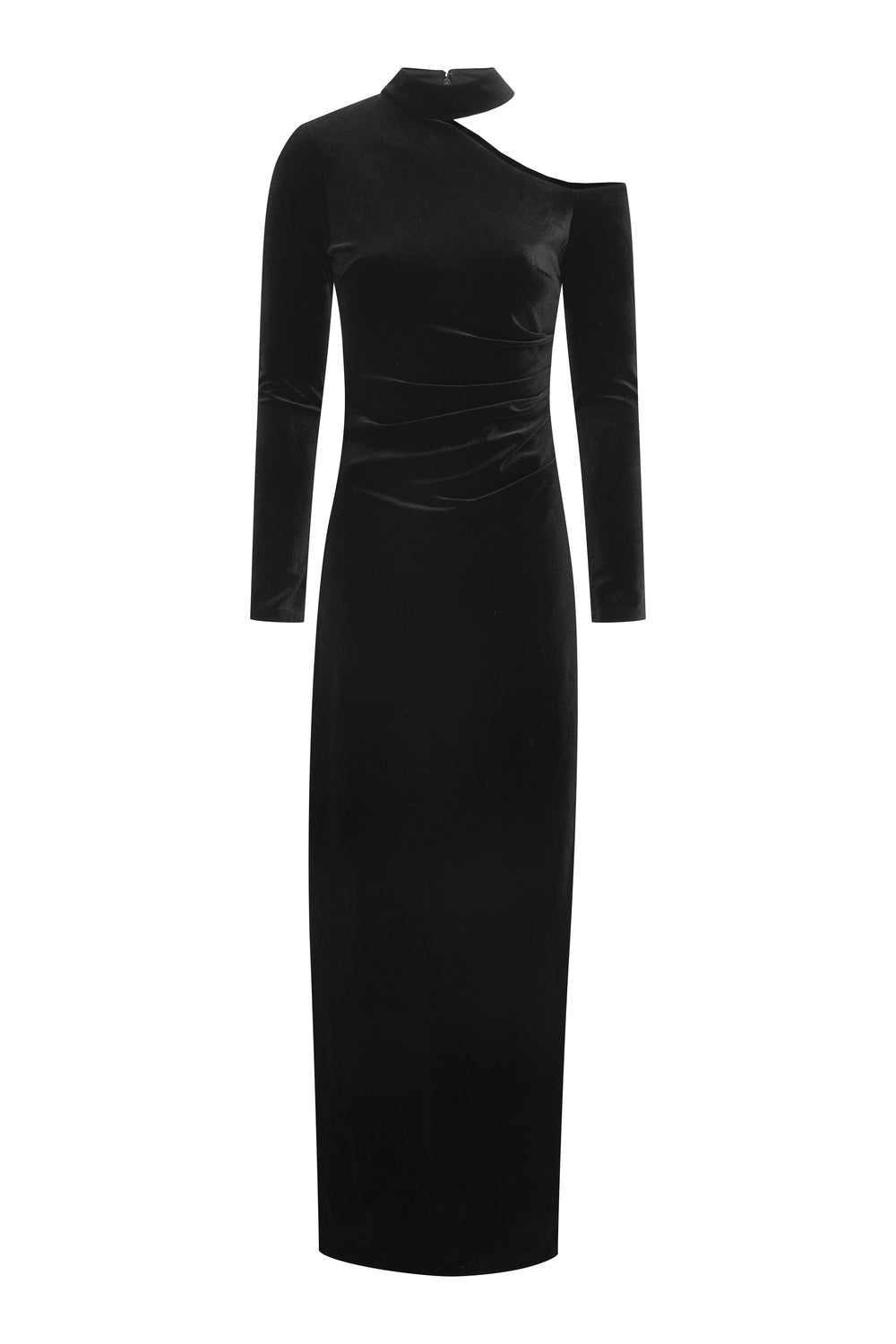 Sharon Velvet One Shoulder Maxi Dress