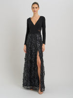 Shauna 3D Embroidery Maxi Dress