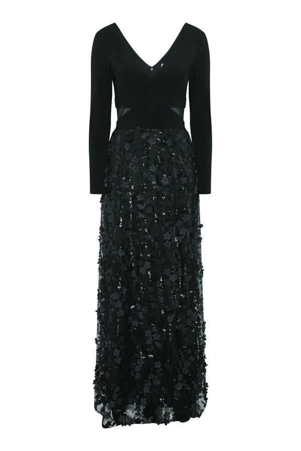 Shauna 3D Embroidery Maxi Dress
