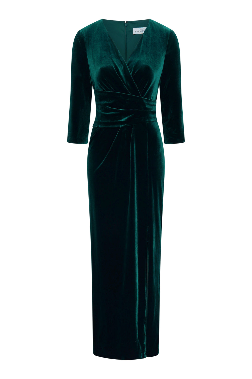 Sissi Velvet Wrap Maxi Dress