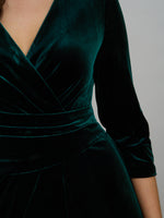 Sissi Velvet Wrap Maxi Dress