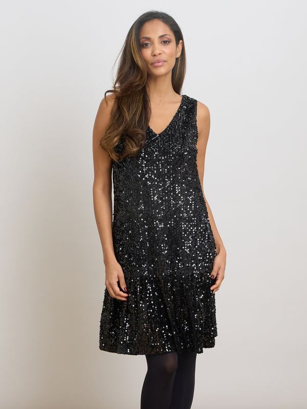 Stef Sequin Shift Dress