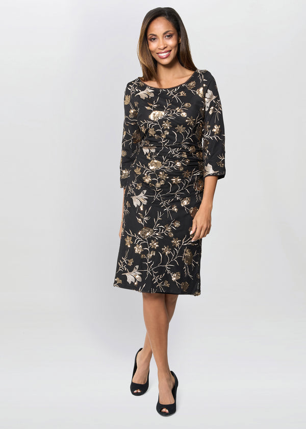 Sue Sequin Embroidered Dress