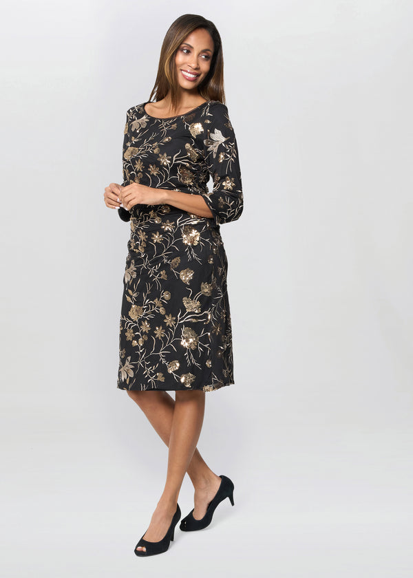 Sue Sequin Embroidered Dress