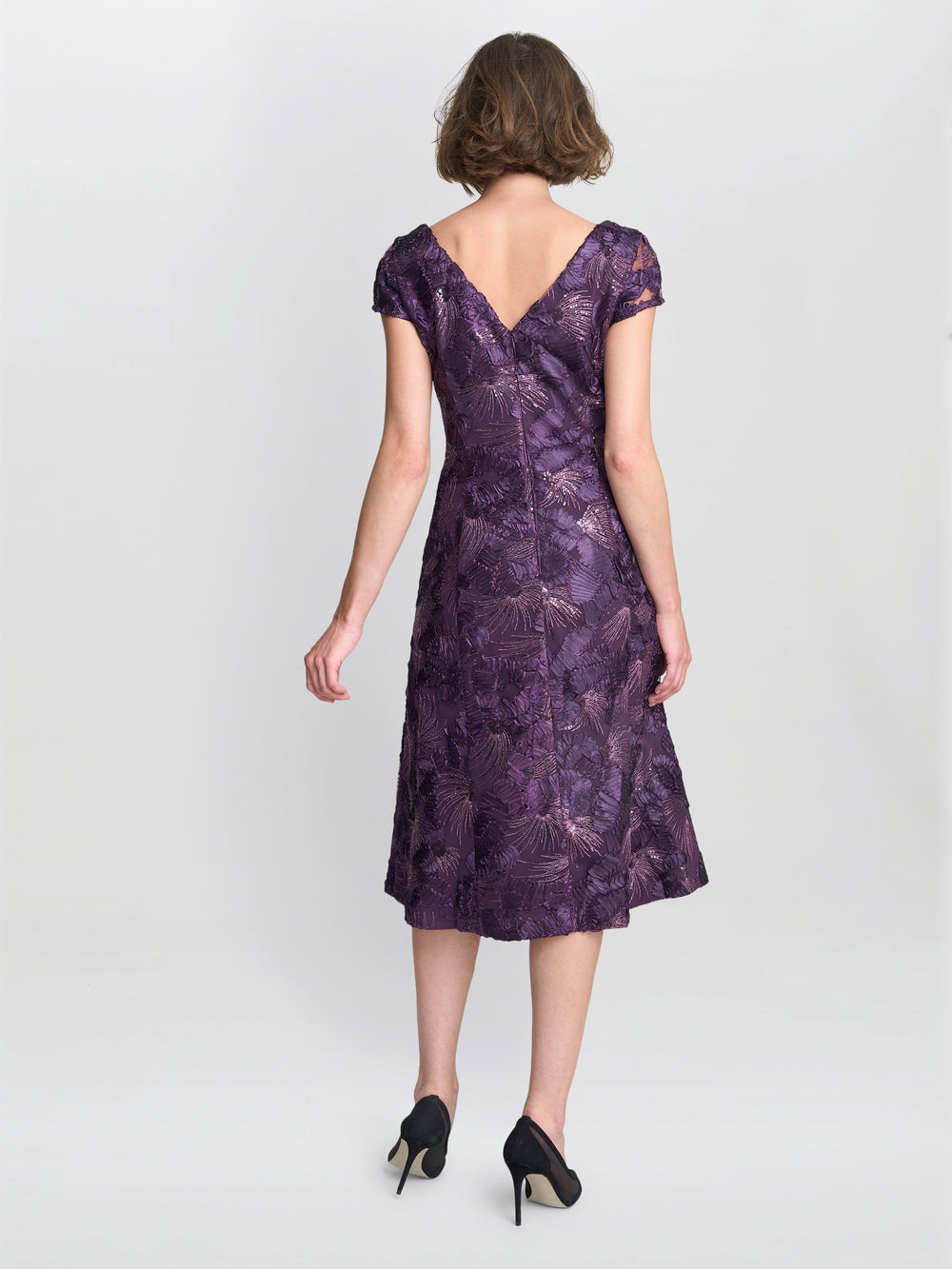 Abella Illusion Jewel Floral Dress