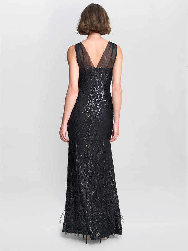 Tamsin Sleeveless Sequin Maxi Dress