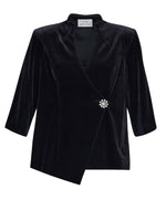 Tayla Velvet Wrap Blouse