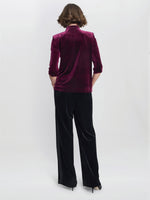 Tayla Velvet Wrap Blouse