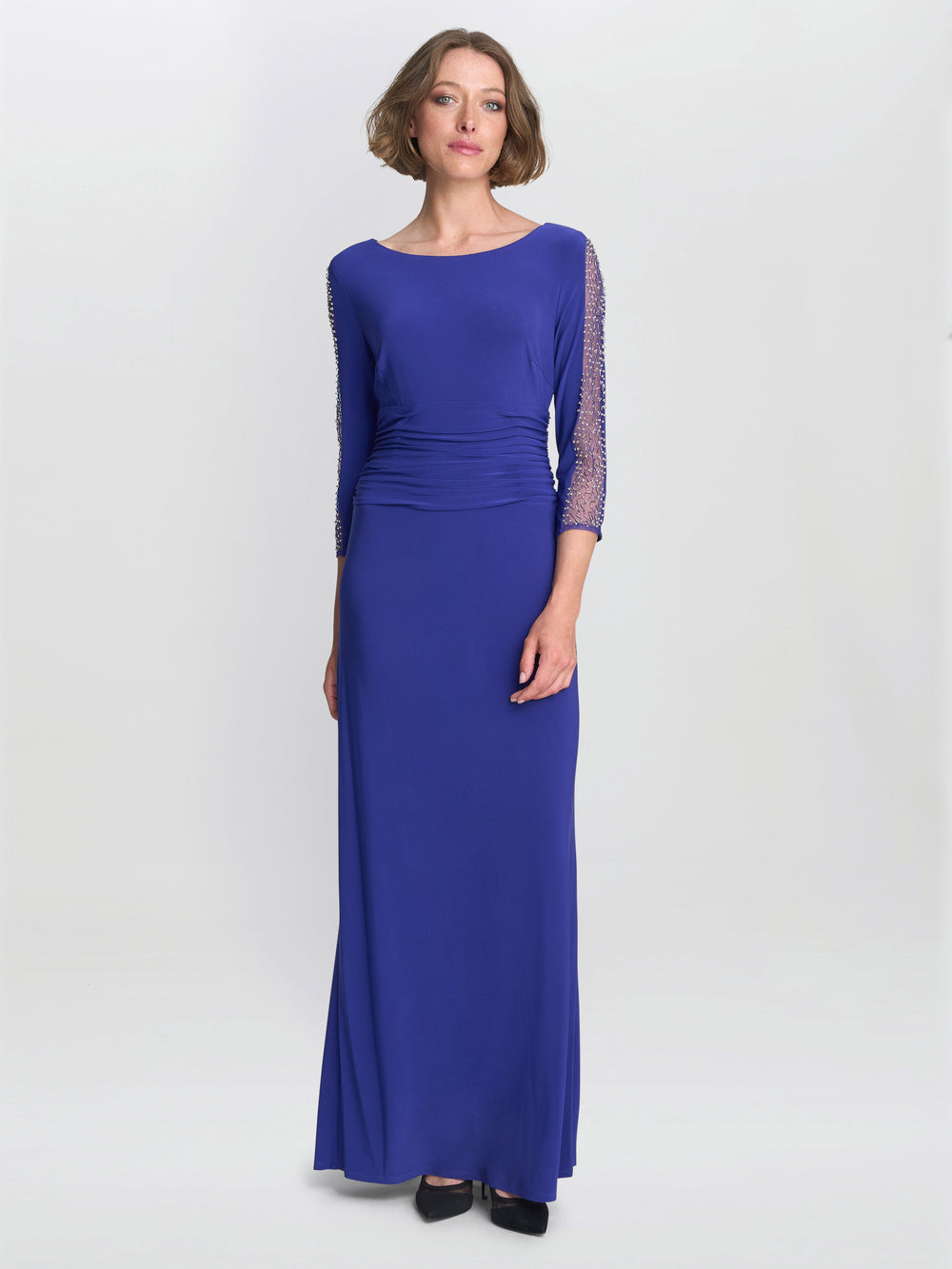 Hollie Embellished Sleeve Maxi Dress – Gina Bacconi