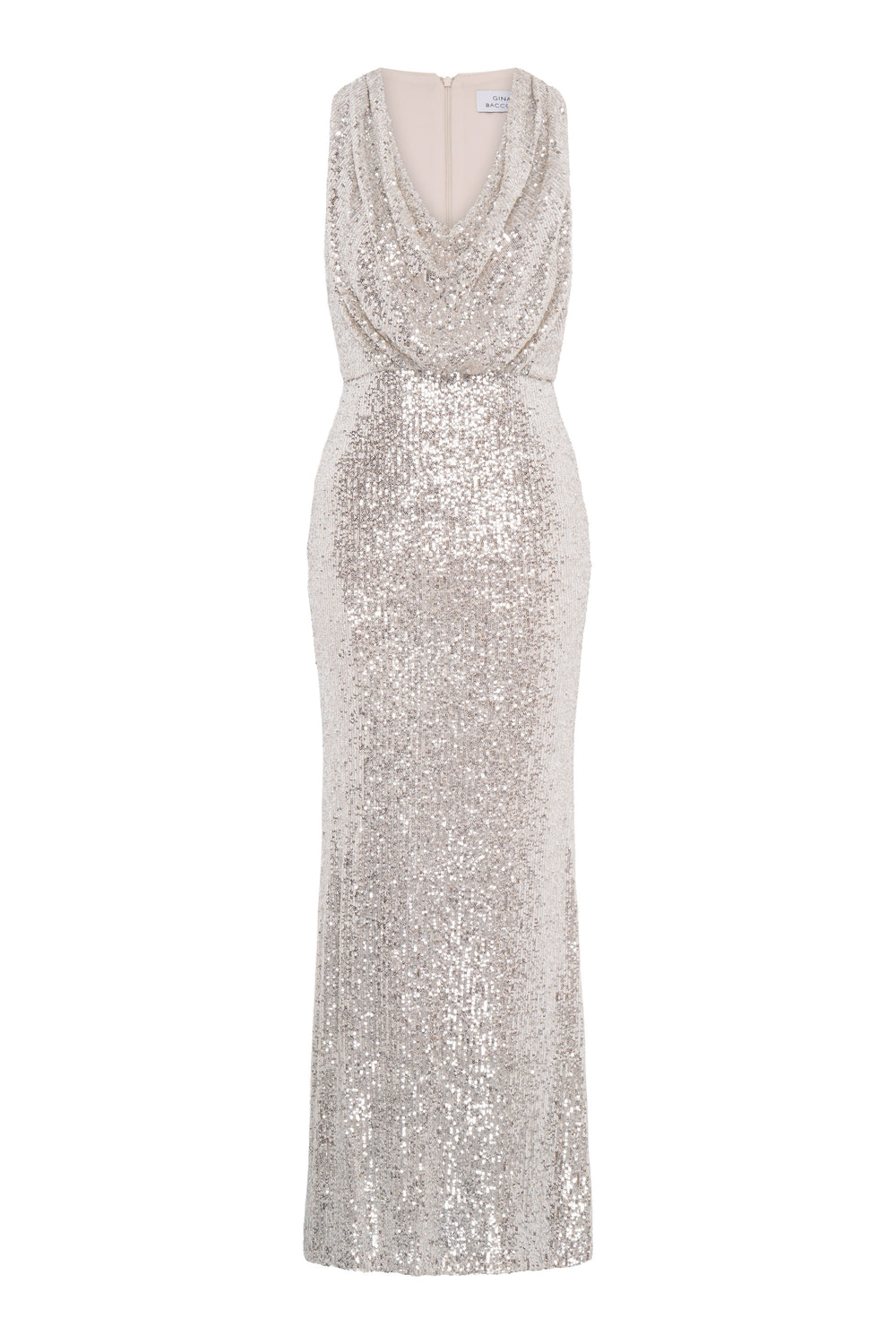 gina bacconi sequin dress Demi Cap Sleeve Midi Length Sequin Lace Dress Gina Bacconi