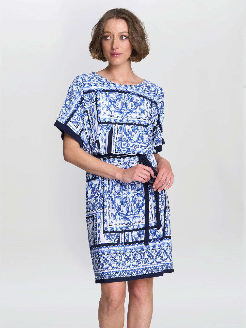 Tisha Belted Shift Dress