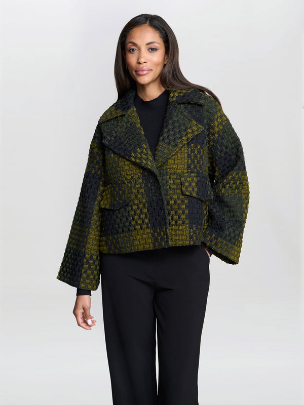 Vered Textured Check Jacket