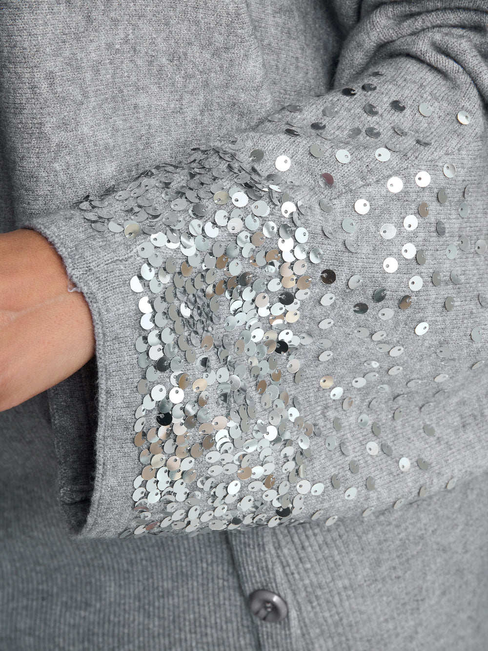 Vanna Sequin Cuff Jumper