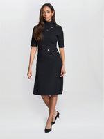 Vickie Button Detail Knit Dress