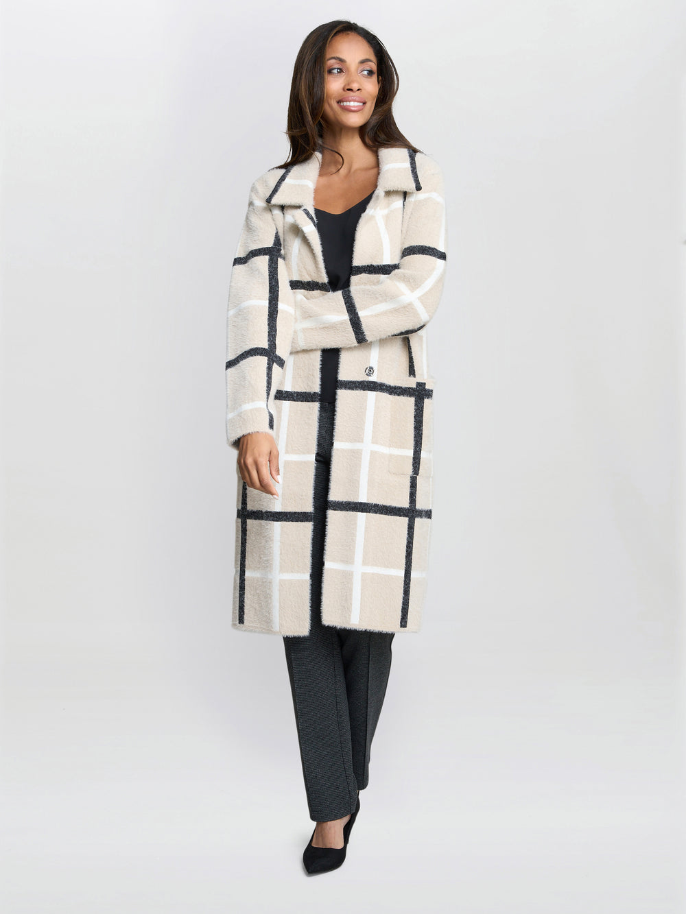 Winslet Checked Coat