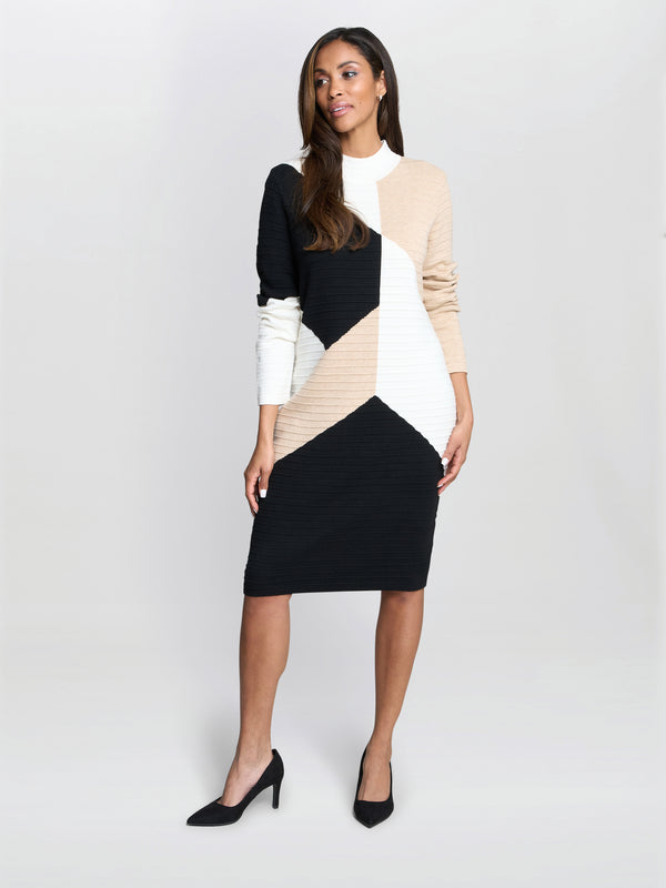 Aliana Ribbed Knit Dress