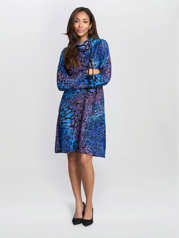 Aileen Abstract Print Dress