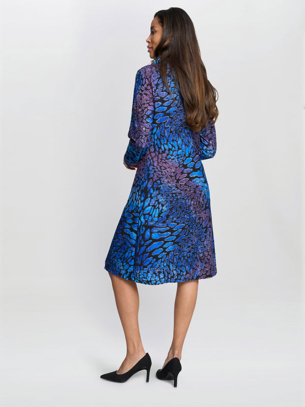 Aileen Abstract Print Dress