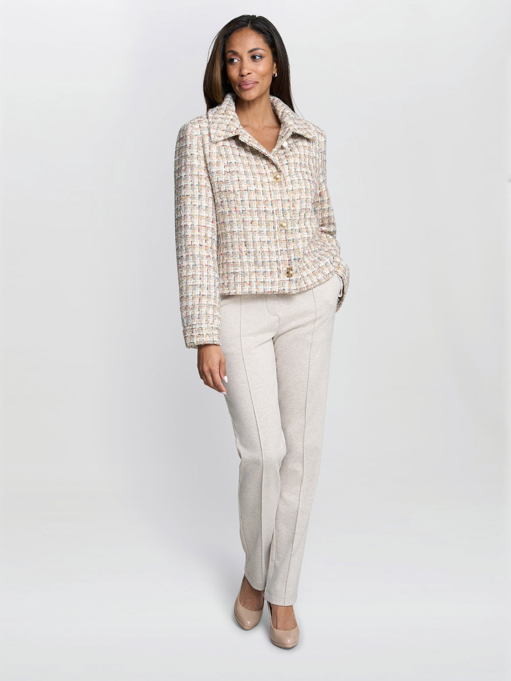 Ami Textured Tweed Jacket