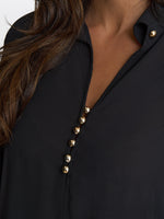 Antoinette Black Blouse
