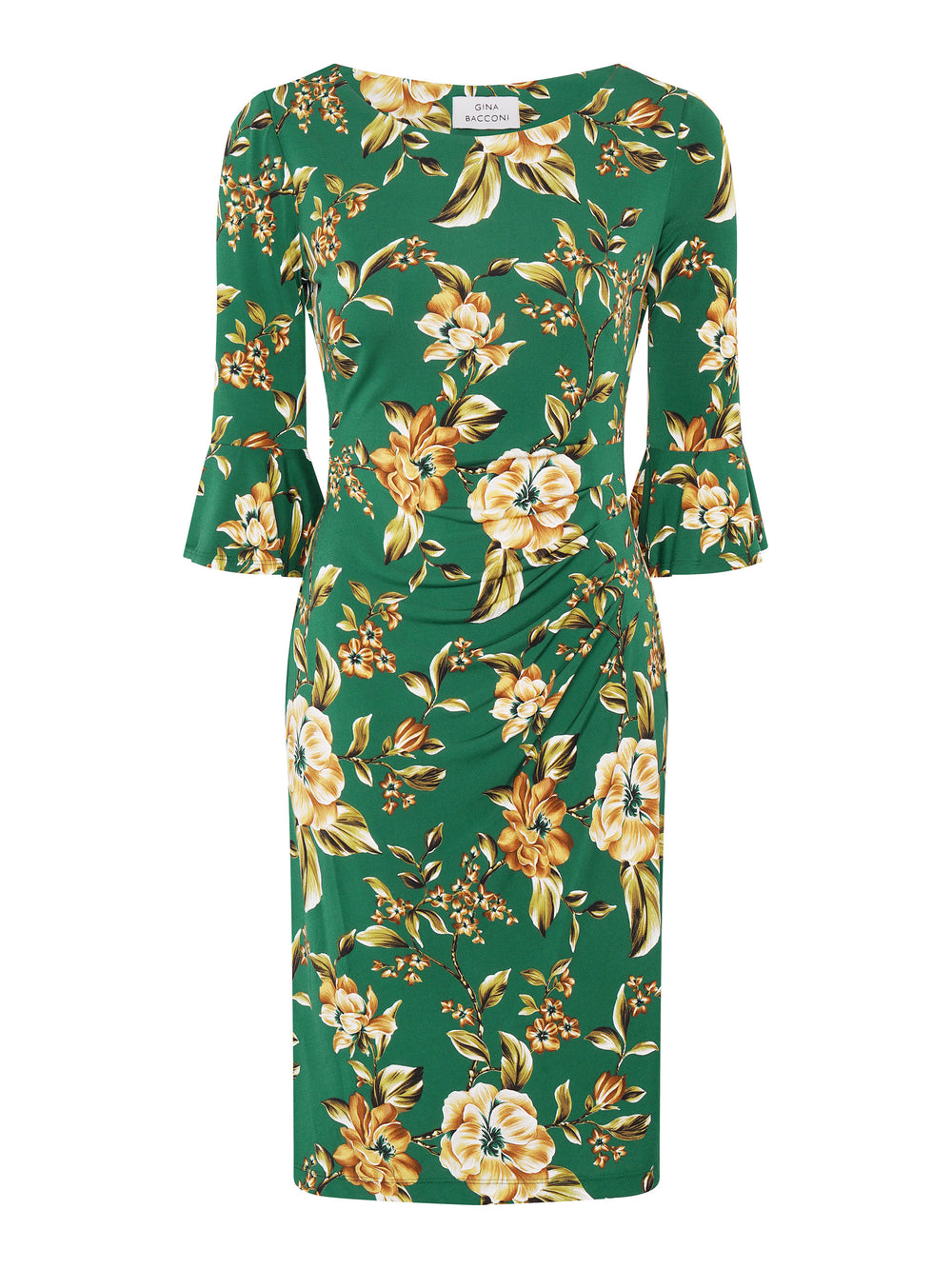 Yasmine Green Floral Dress – Gina Bacconi