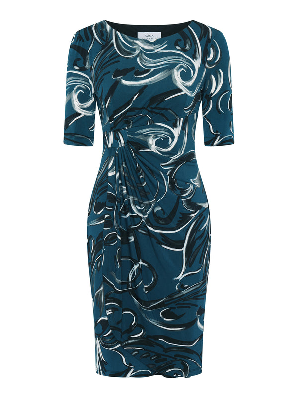 Yvonne Printed Jersey Dress