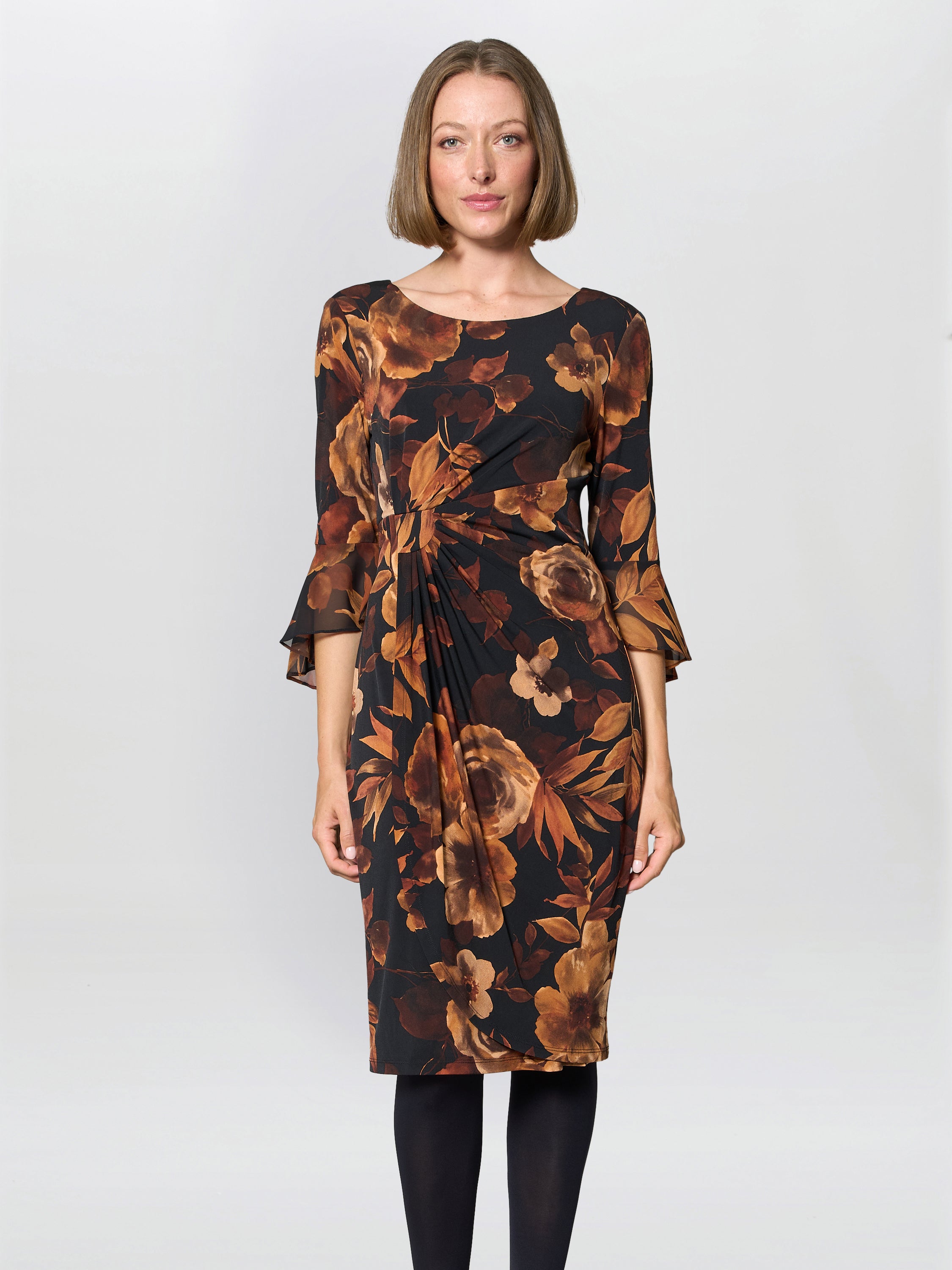 【海外限定】GinaBacconi ワンピース☆Heidi Jersey Print Dress Shop Floral Dresses | Floral Midi & Maxi Dresses – Gina Bacconi