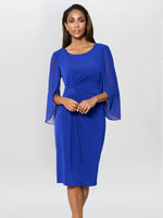 Ryder Jersey And Chiffon Wrap Dress