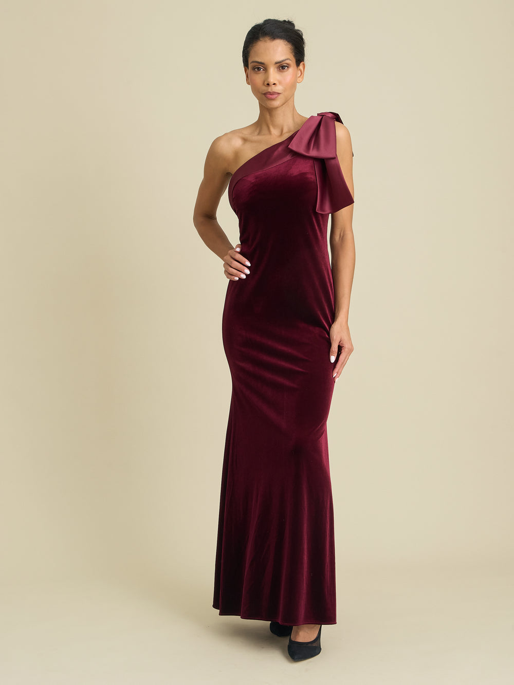 Angela One Shoulder Maxi Dress