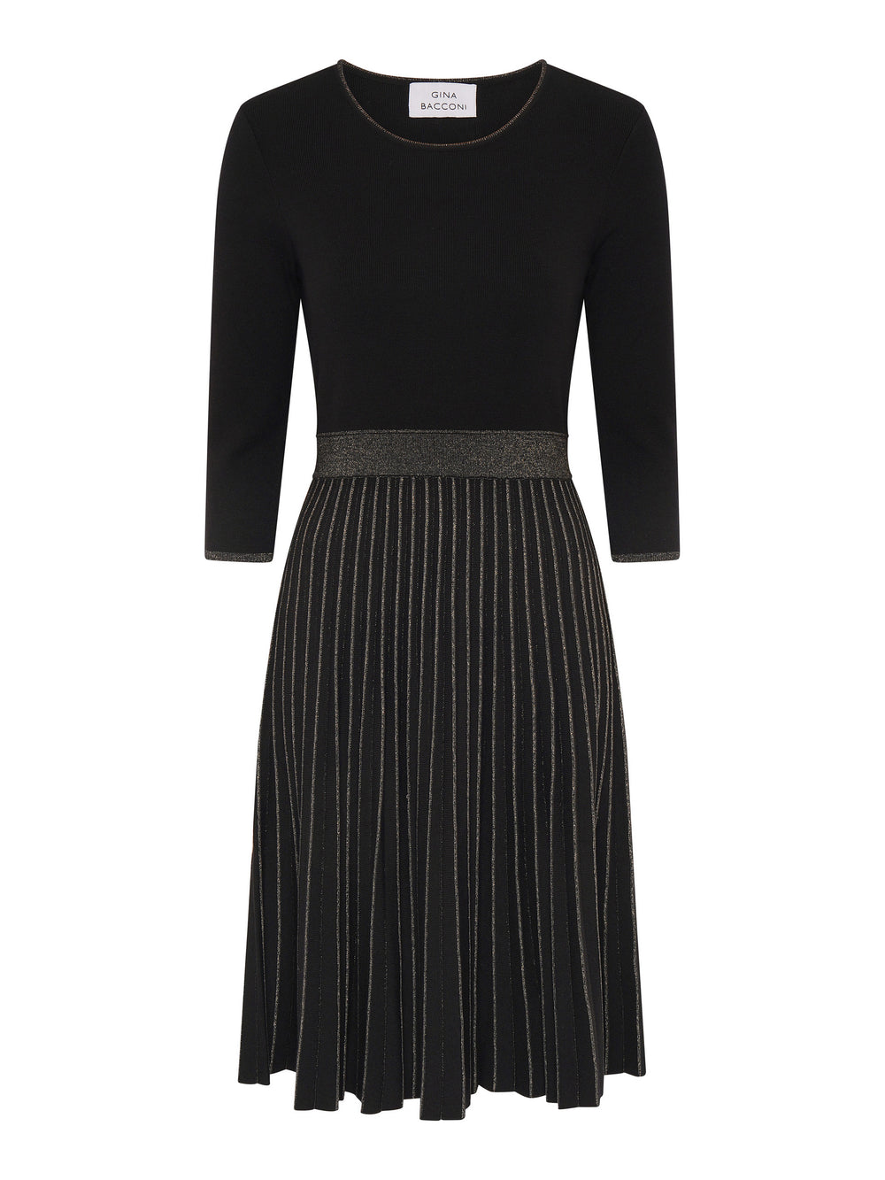 Apple Pleated Midi Dress