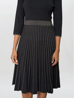Apple Pleated Midi Dress